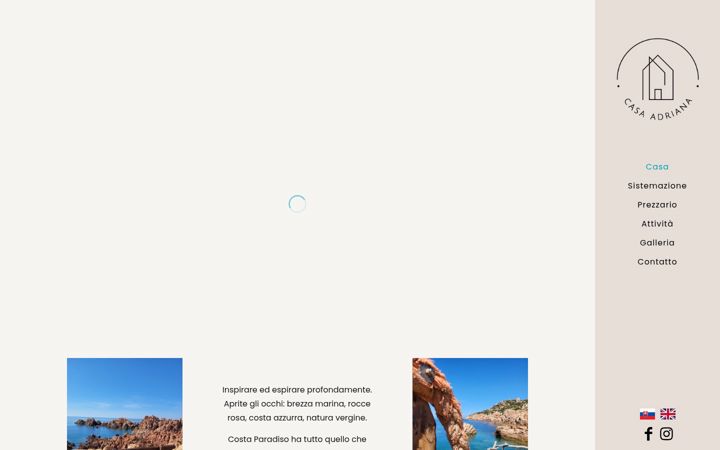 Screenshot of casaadriana.it