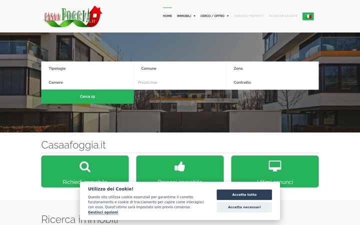 Screenshot of casaafoggia.it