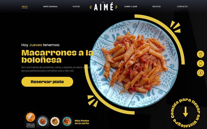 Screenshot von casaaime.com