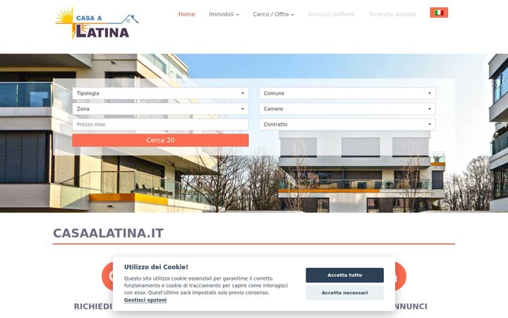 Screenshot of casaalatina.it