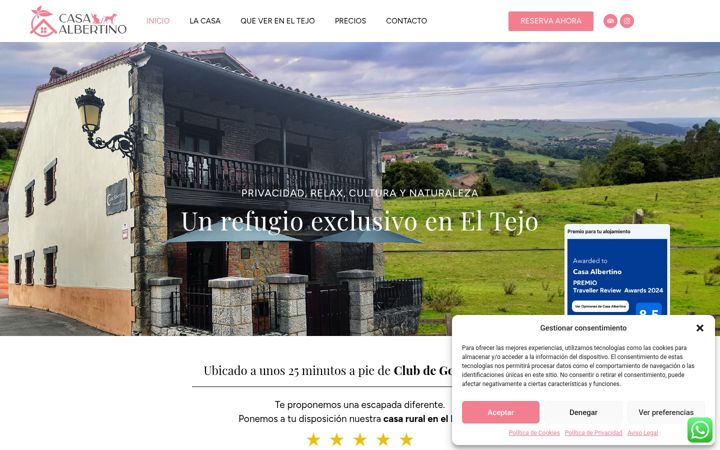 Screenshot of casaalbertino.com
