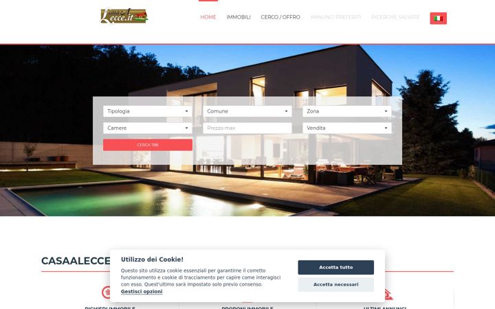 Screenshot of casaalecce.it