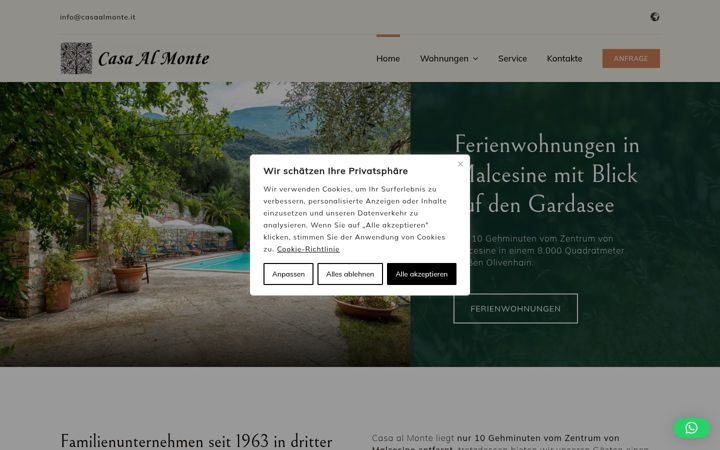 Screenshot of casaalmonte.it