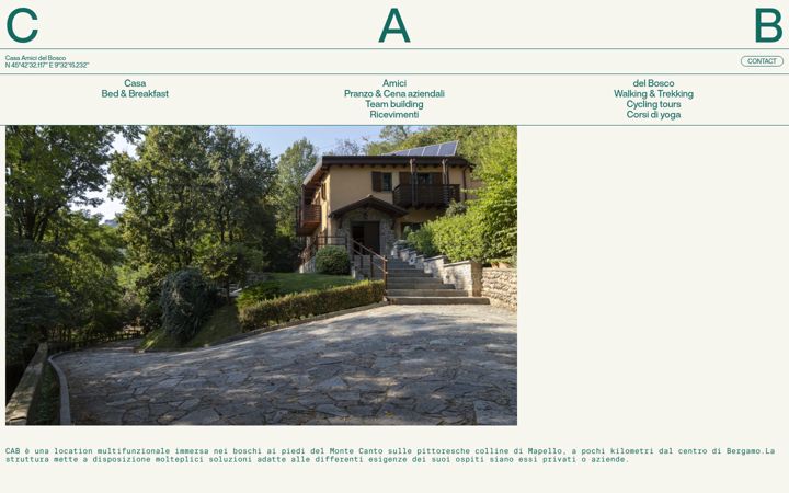 Screenshot of casaamicidelbosco.com
