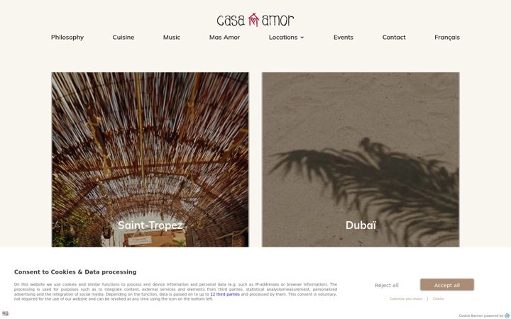 Screenshot of casaamor.fr