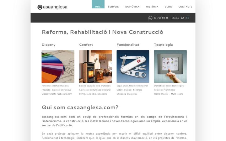 Screenshot of casaanglesa.com
