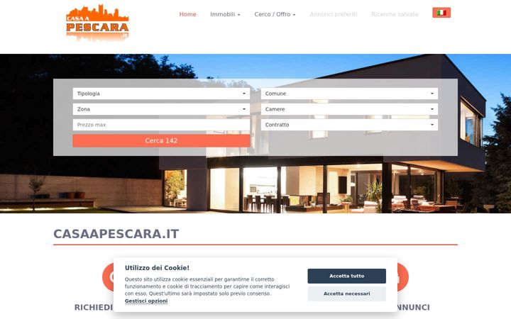Screenshot of casaapescara.it