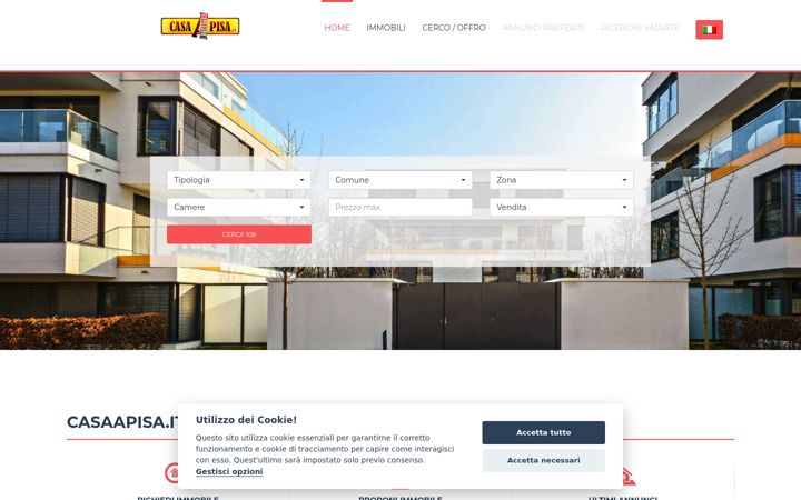 Screenshot of casaapisa.it