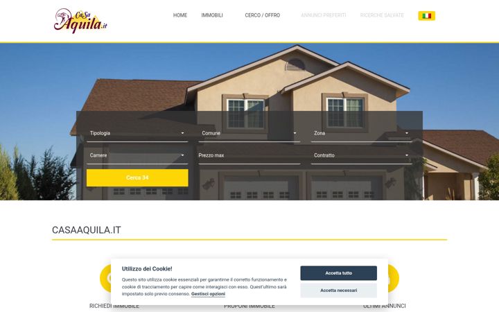 Screenshot of casaaquila.it