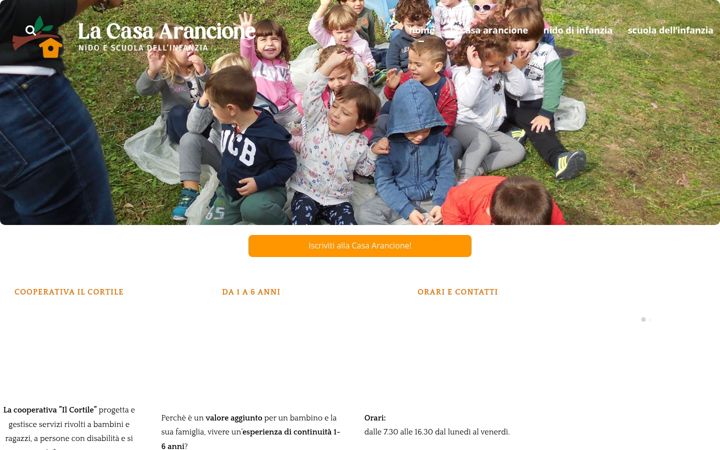 Screenshot of casaarancione.it