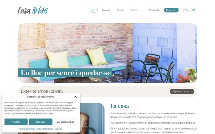 Screenshot of casaarbos.cat