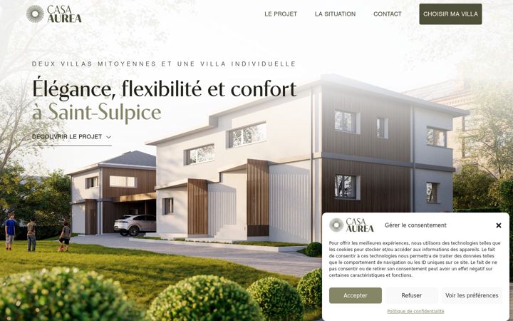 Screenshot of casaaurea.ch