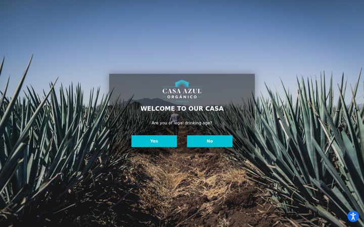 Screenshot of casaazulspirits.com