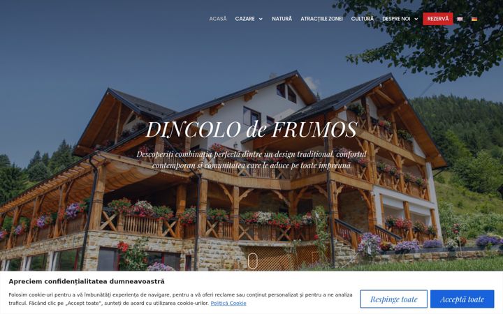 Skärmbild av casabaciubucovina.ro