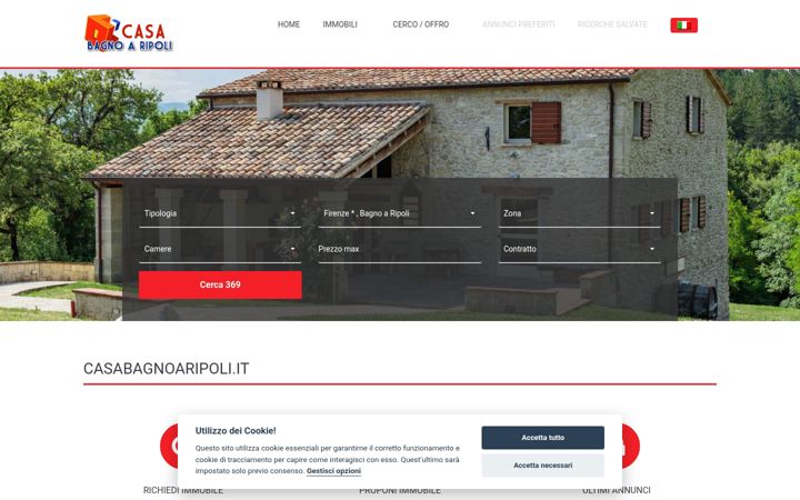 Screenshot of casabagnoaripoli.it