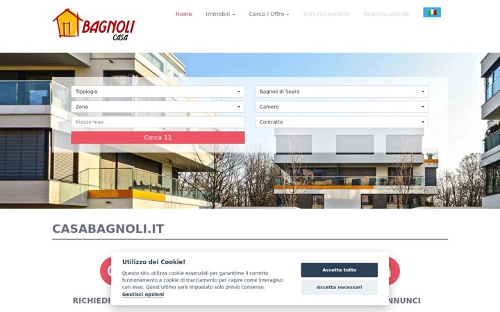 Screenshot of casabagnoli.it