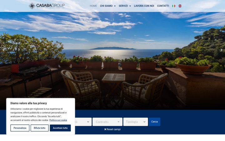 Snímek obrazovky casabagroup.it