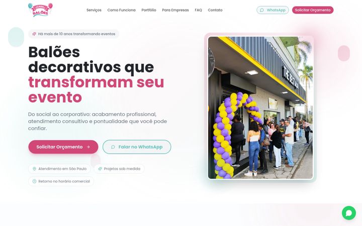 Captură de ecran a casabaloes.com.br