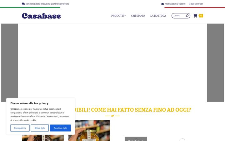 Screenshot of casabase-shop.it