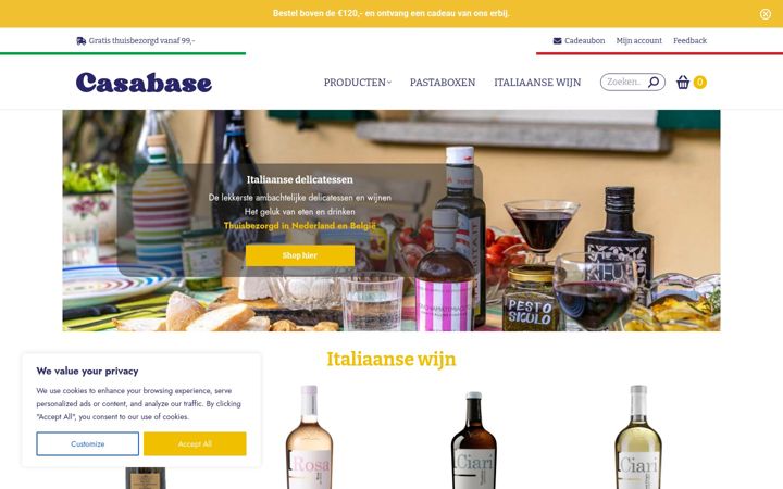 Screenshot of casabase.nl