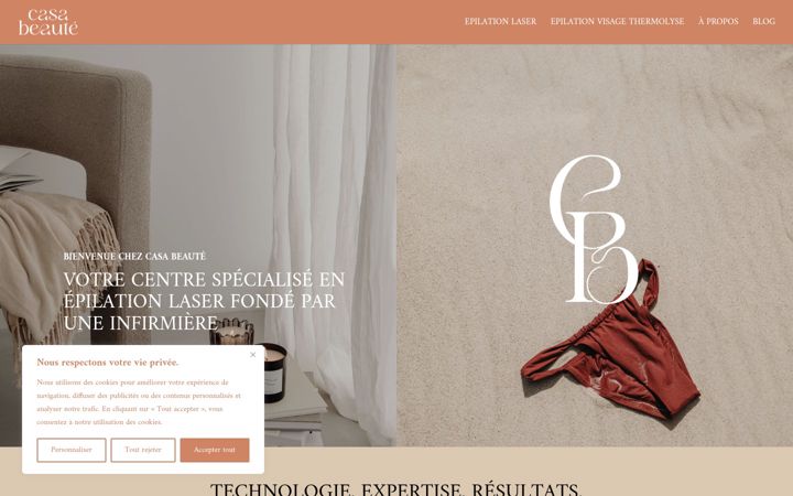Screenshot von casabeaute.fr