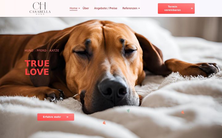 Ekrano kopija casabella-hund.de