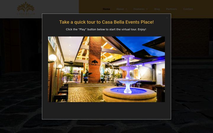 Screenshot of casabellaevents.com