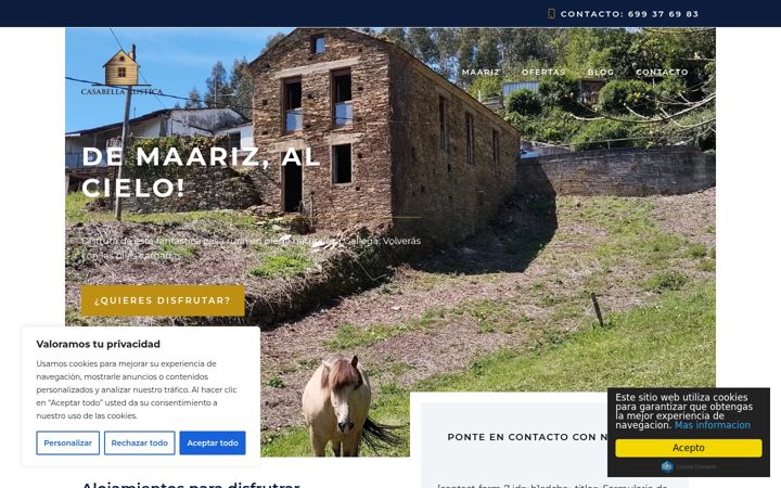 Screenshot of casabellarustica.es