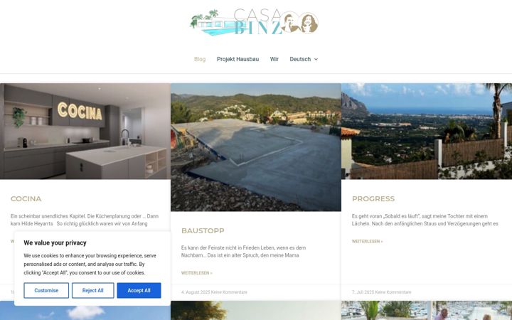 Screenshot of casabinz.com