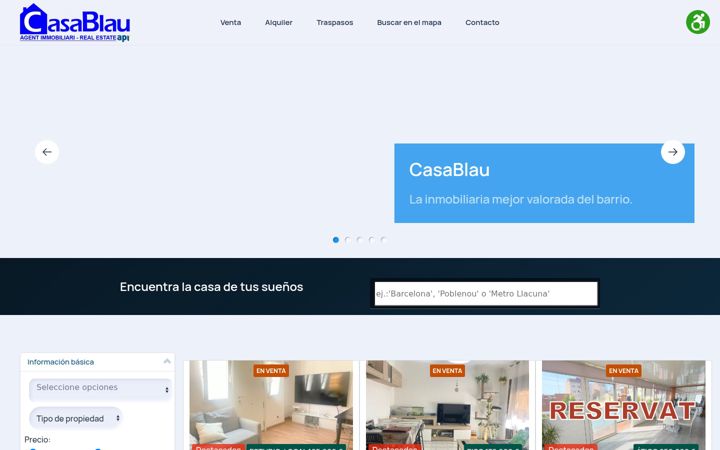 Screenshot of casablau.net