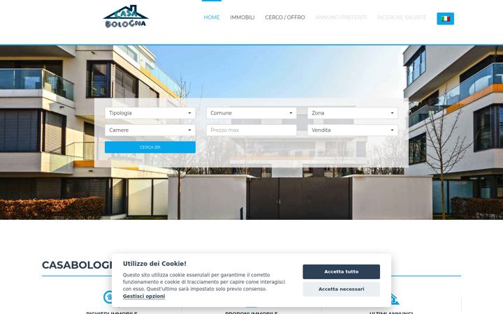 Screenshot of casabologna.com