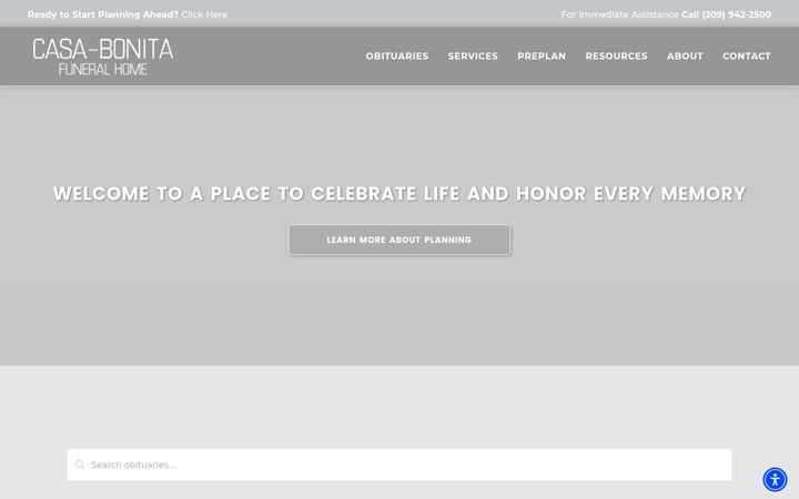 Screenshot of casabonitafh.com
