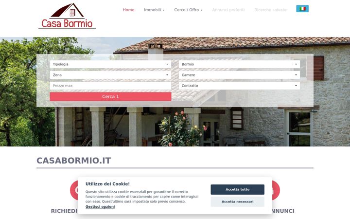 Screenshot of casabormio.it
