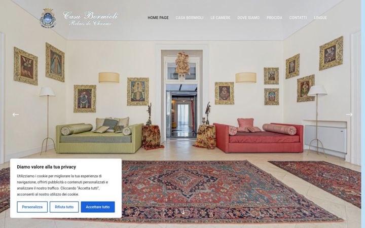 Screenshot of casabormioli.it