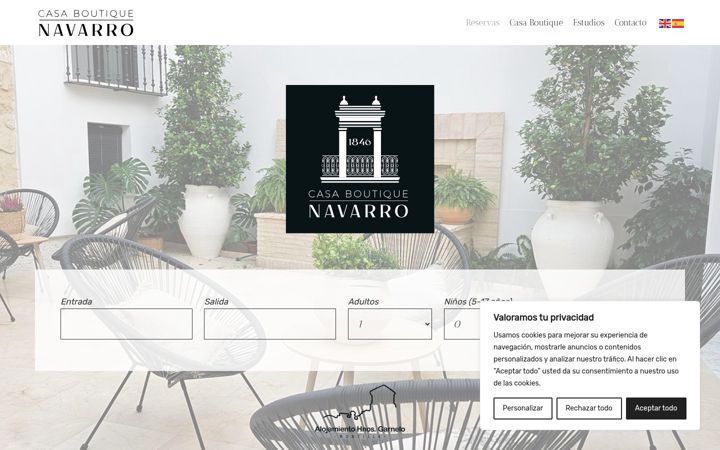 Screenshot of casaboutiquenavarro.com