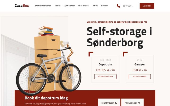 Screenshot of casabox.dk