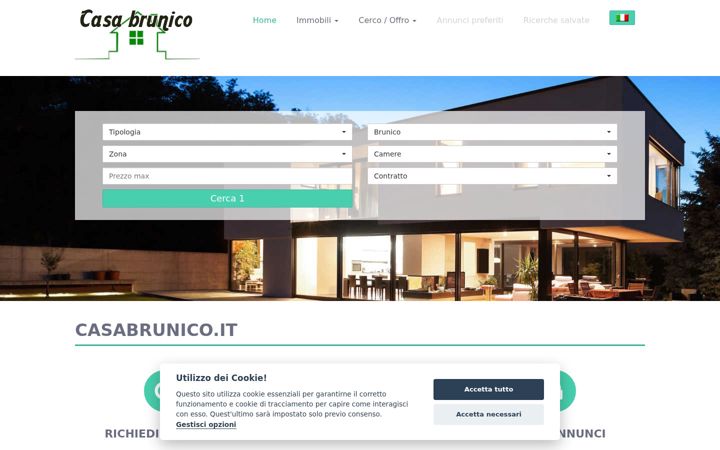 Screenshot of casabrunico.it