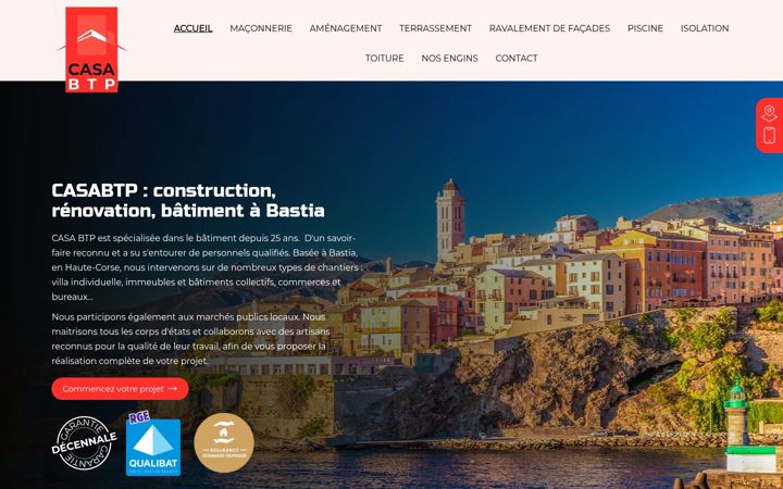 Screenshot von casabtp-corse.fr