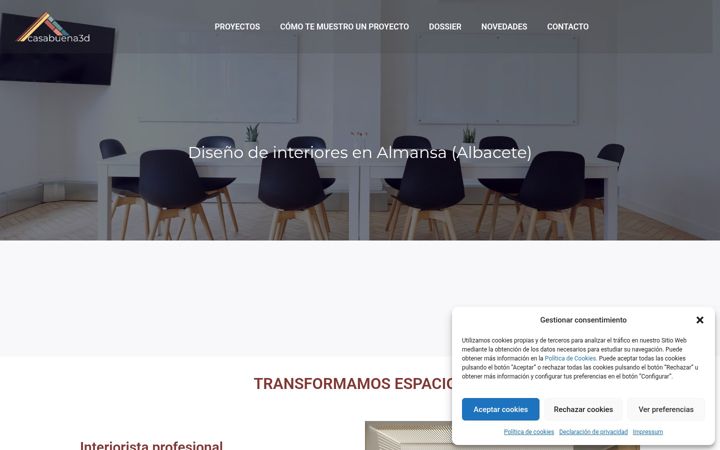 Screenshot of casabuena3d.es