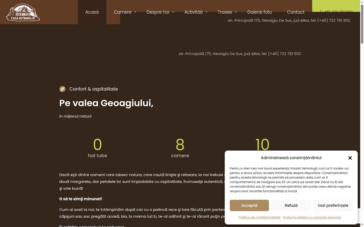 Screenshot des Einwilligungsbanners vor jeglicher Interaktion