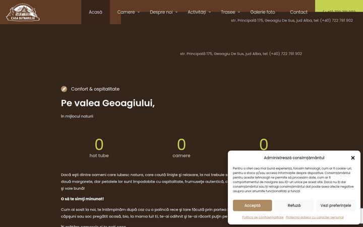 Screenshot of casabutnarului.ro