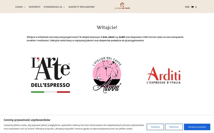 Snímek obrazovky casacaffe.pl