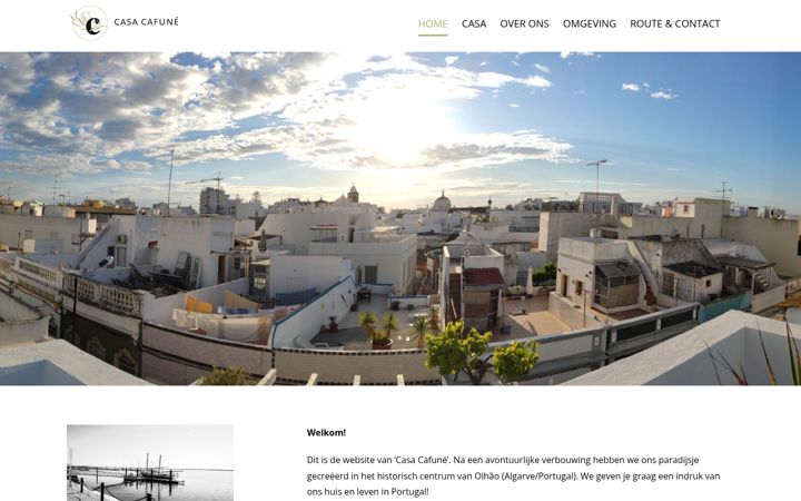 Screenshot of casacafune.nl