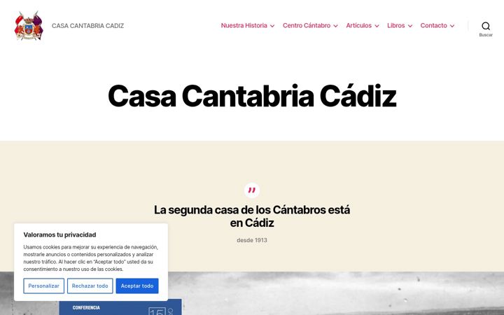 Screenshot di casacantabriacadiz.es