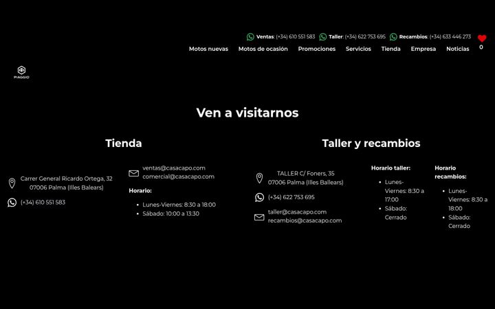 Screenshot of casacapo.com