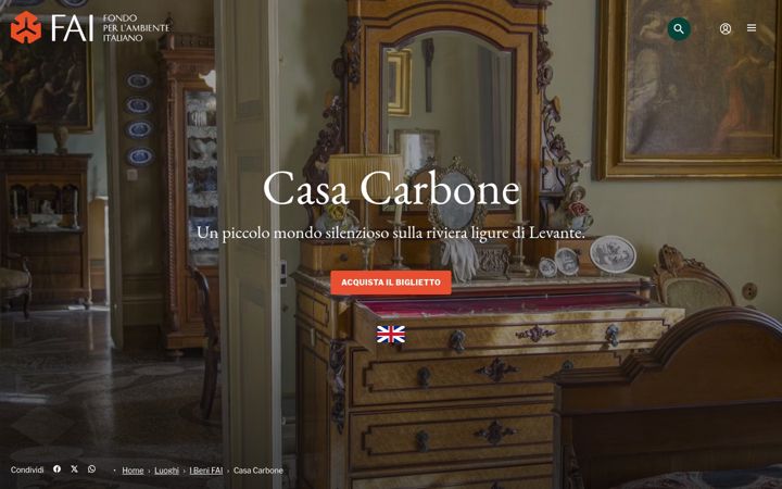 Captură de ecran a casacarbone.it