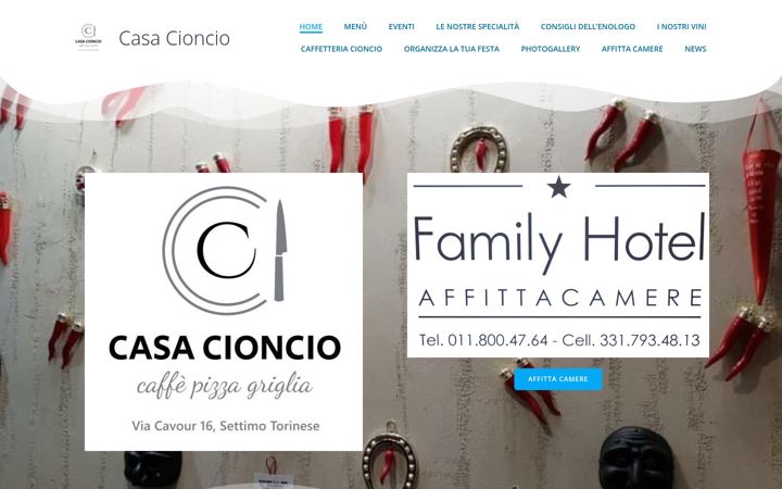 Screenshot of casacioncio.it