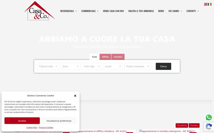 Screenshot of casaco.it