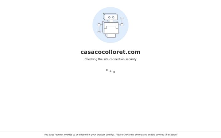 Screenshot of casacocolloret.com