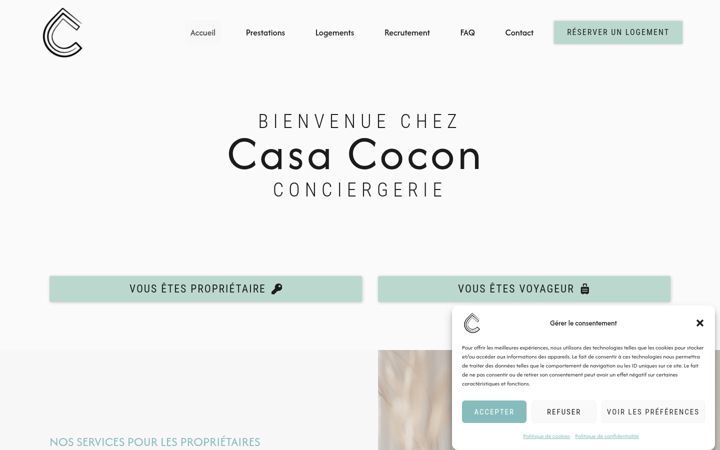 Screenshot of casacocon.fr